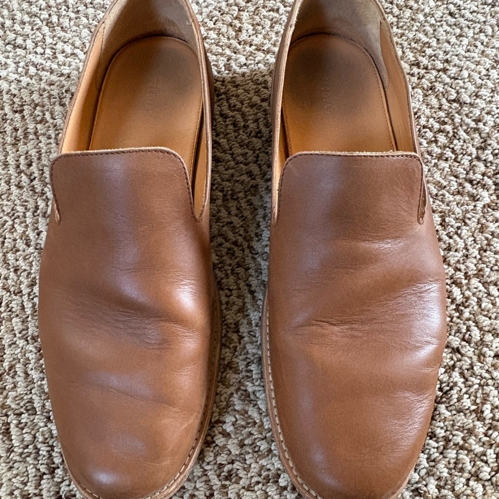 Tecovas Men's Monterrey Slip-On Loafers in Tan Leather
